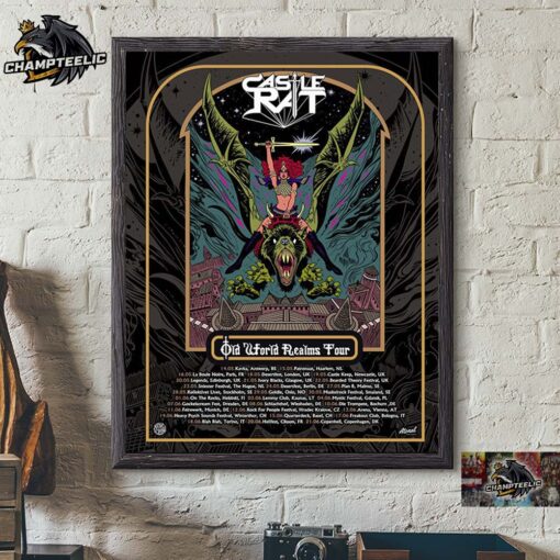 Castle Rat Old World Realms Tour Europe And UK Tour 2025 Tour Dates Home Decor Poster Canvas