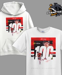 Congrats Connor Bedard Chicago Blackhawks Milestone Moments 100 Career Points Classic T-Shirt