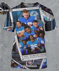 Congrats Detroit Lions 15 Wins For The 2024 NFC North Champions All Over Print Shirt