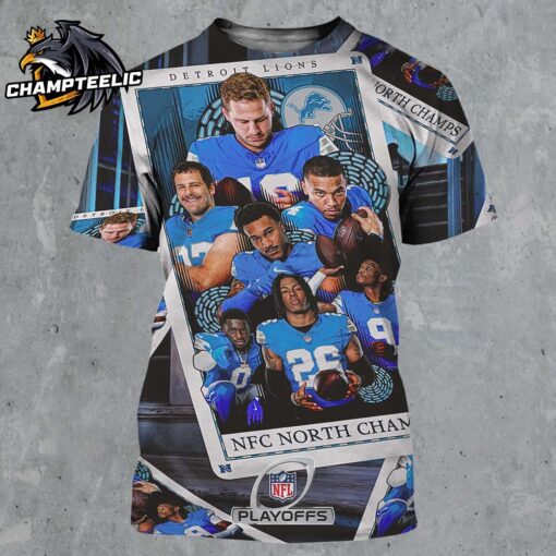 Congrats Detroit Lions 15 Wins For The 2024 NFC North Champions All Over Print Shirt