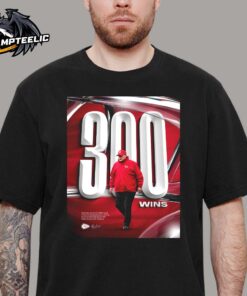 Congrats Head Coach Andy Reid Kansas City Chiefs Recorded His 300 Career Wins Unisex T-Shirt