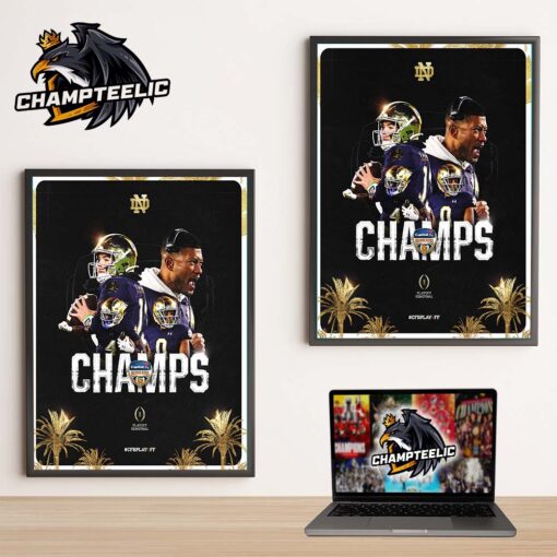 Congrats Notre Dame 2025 Orange Bowl Champions Headed To The Ship College Football Championship Home Decor Poster Canvas