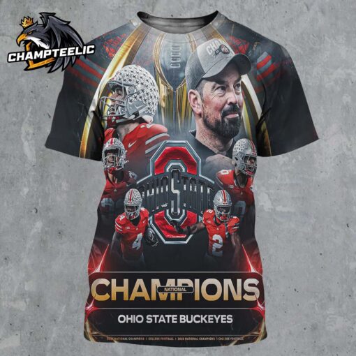 Congrats Ohio State Buckeyes 2025 CFP National Champions All Over Print Shirt