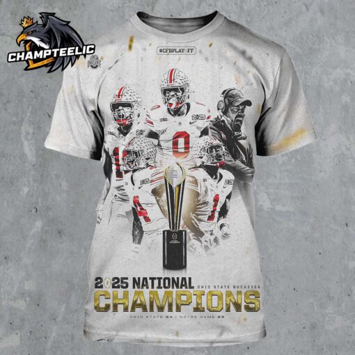 Congrats Ohio State Buckeyes 2025 National Champions CFB Playoff All Over Print Shirt