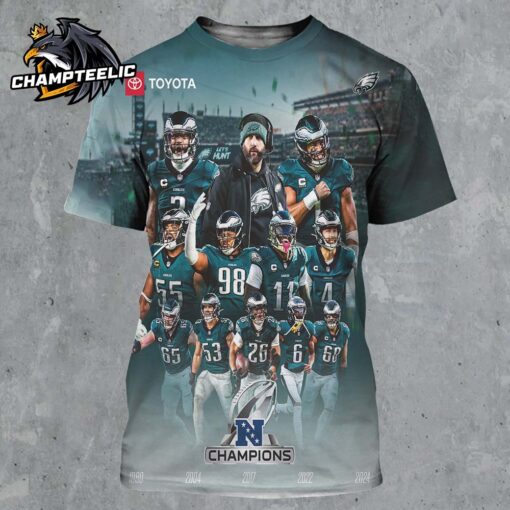 Congrats Philadelphia Eagles 2024 NFC Champions Took Command Of The NFC All Over Print Shirt