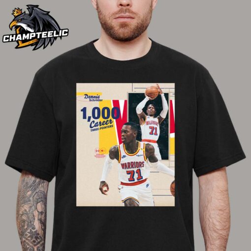 Dennis Schroder Golden State Warriors The Second German Player In NBA History To Reach 1000 Career Three Pointers Unisex T-Shirt