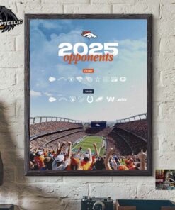 Denver Broncos NFL 2025 Opponents Wall Decor Poster Canvas