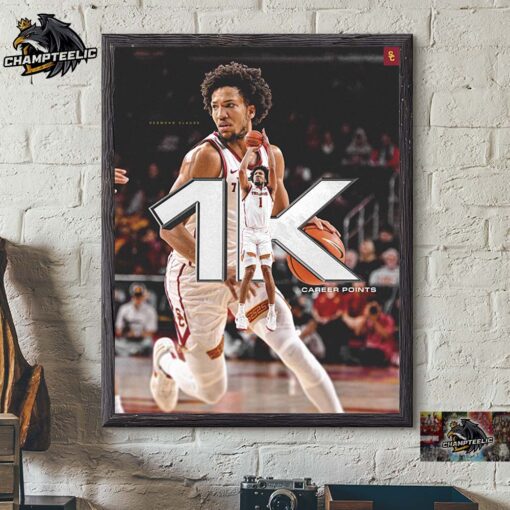 Desmond Claude USC Trojans Men’s Basketball 1K Career Points Home Decor Poster Canvas