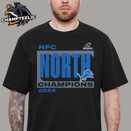 Detroit Lions 2024 NFC North Division Champions Conquer Unisex T-Shirt