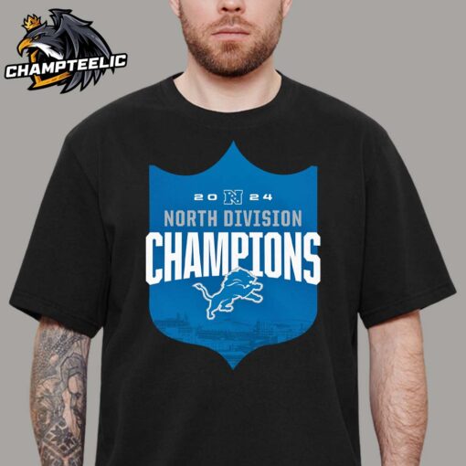 Detroit Lions Back To Back 2024 North Division Champions Shield Unisex T-Shirt