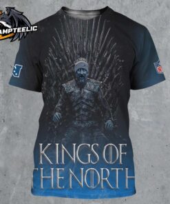 Detroit Lions Dan Campbell NFC King Of The North Night King Game Of Throne Style Art All Over Print Shirt