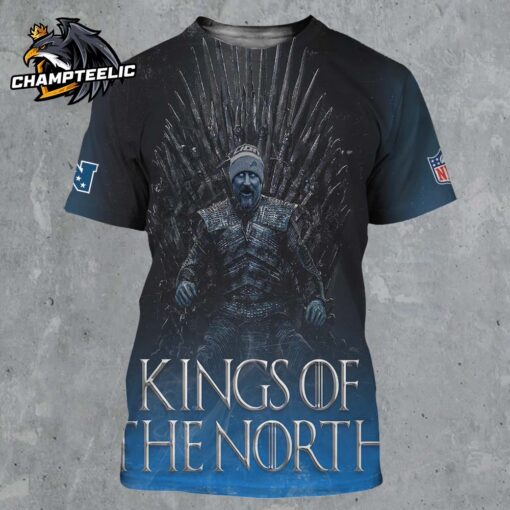 Detroit Lions Dan Campbell NFC King Of The North Night King Game Of Throne Style Art All Over Print Shirt