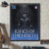 Detroit Lions King Of The North NFC 2024 Swept The North For The First Time Home Decor Poster Canvas