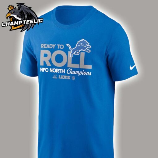 Detroit Lions Nike 2024 NFC North Division Champions Locker Room Trophy Collection Unisex T-Shirt