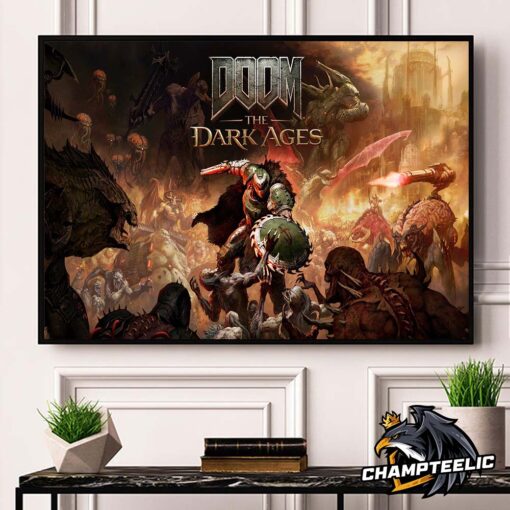 Doom The Dark Ages First Poster Releasing May 15 2025 Home Decor Poster Canvas