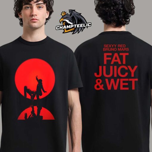 Fat Juicy And Wet Sexyy Red Feat Bruno Mars Red Vinyl Cover Version Two Sides Unisex T-Shirt