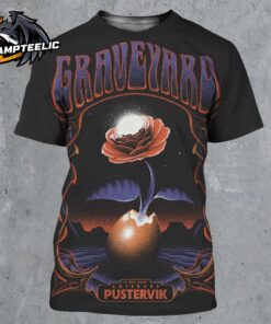 Graveyard Poster For Show In Gothenburg At Pustervik On May 31 2025 All Over Print Shirt