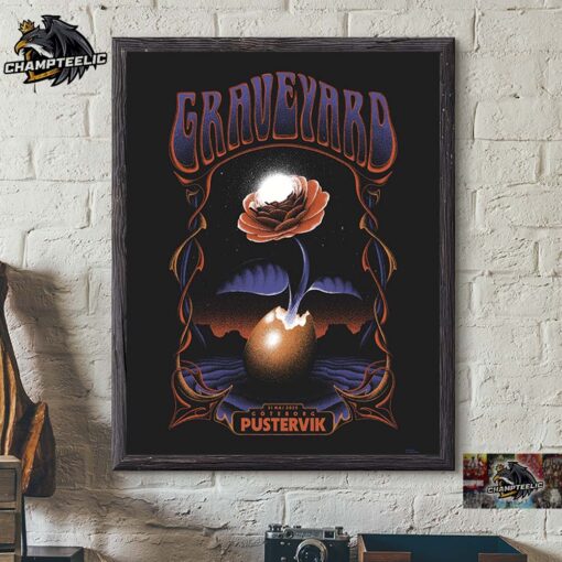 Graveyard Poster For Show In Gothenburg At Pustervik On May 31 2025 Home Decor Poster Canvas