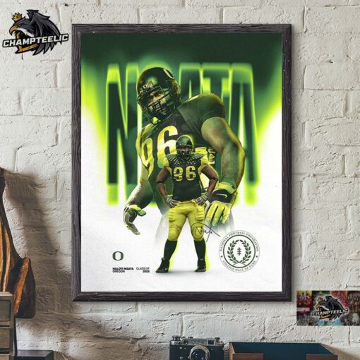 Haloti Ngata Oregon Ducks Football Inducted Into The College Football Hall Of Fame Of The Class Of 2025 Home Decor Poster Canvas