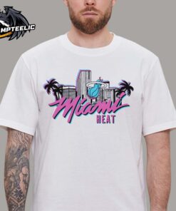 Homage Miami HEAT Original Vice Skyline T-Shirt