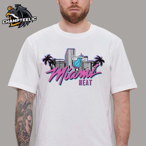 Homage Miami HEAT Original Vice Skyline T-Shirt