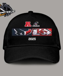 Houston Texans And Kansas City Chiefs Matchup 2025 AFC Divisional Round Head To Head Logo Classic Cap Hat Snapback