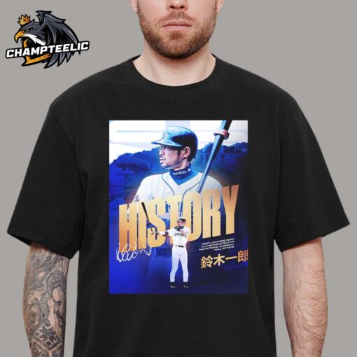 Ichiro Suzuki First Japanese Born Player Inducted Into The Hall Of Fame 2025 Unisex T-Shirt