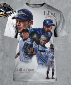 Ichiro Suzuki From Seattle Mariners First Japanese Born Player Hall Of Fame Class Of 2025 All Over Print Shirt