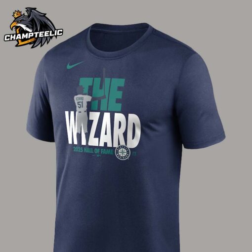 Ichiro Suzuki Seattle Mariners Nike 2025 National Baseball Hall of Fame Legend The Wizard Unisex T-Shirt