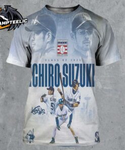 Ichiro Suzuki Seattle Marines Class Of 2025 Hall Of Famer All Over Print Shirt