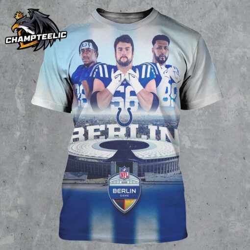 Indianapolis Colts Host The NFL First Ever Regular Season Game 2025 NFL Berlin Game All Over Print Shirt