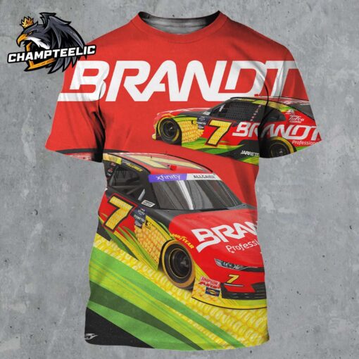 JR Motorsports The Corn Car 2025 Brandt Racing Professional Agriculture Chevrolet All Over Print Shirt