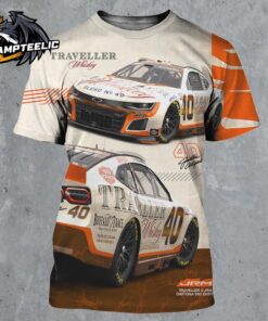 JR Motorsports Traveller x JRM Daytona 500 Entry Justin Allgaier Traveller Tennessee Whiskey Diecast Poster All Over Print Shirt