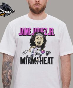 Jaime Jaquez Jr Homage Original Vice Caricature Miami Heat Funny T-Shirt