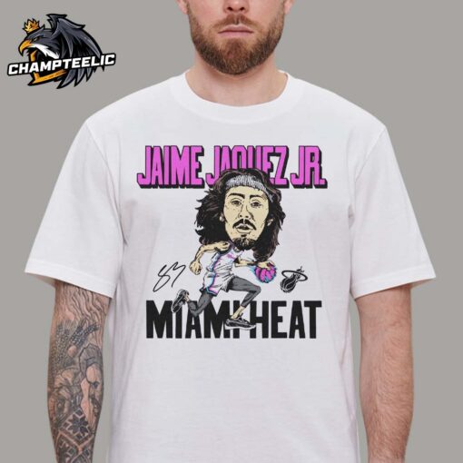 Jaime Jaquez Jr Homage Original Vice Caricature Miami Heat Funny T-Shirt