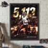 Jayden Daniels Washington Commanders 2024 PFWA Rookie Of The Year Raise Hail Home Decor Poster Canvas