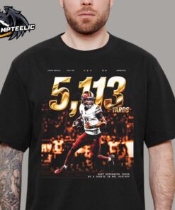 Jayden Daniels Washington Commanders 5113 Yard Most Offensive Yards By A Rookie In NFL History Unisex T-Shirt