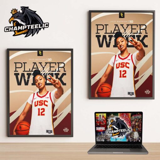 Juju Watkins USC Trojans Women’s Basketball B1G Player Of The Week Home Decor Poster Canvas