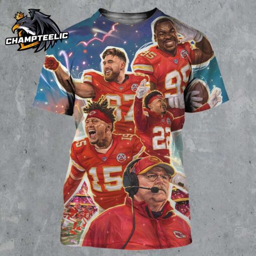 Kansas City Chiefs 2025 NFL Divisional Ready To Rock The House All Over Print Shirt