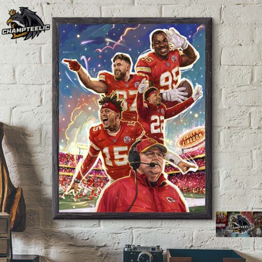 Kansas City Chiefs 2025 NFL Divisional Ready To Rock The House Chiefs Kingdom Home Decor Poster Canvas