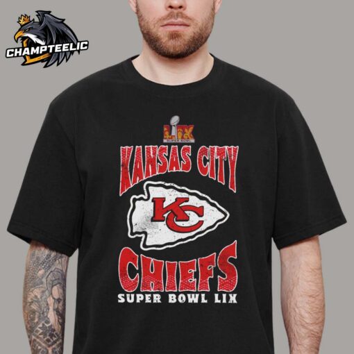 Kansas City Chiefs Majestic Threads Super Bowl LIX Logo Unisex T-Shirt