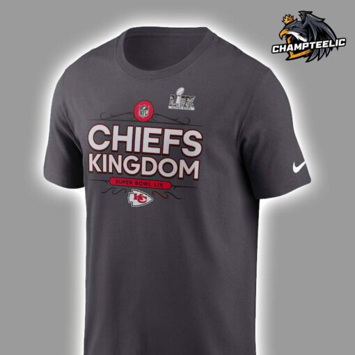 Kansas City Chiefs Nike Super Bowl LIX Chiefs Kingdom Slogan Unisex T-Shirt