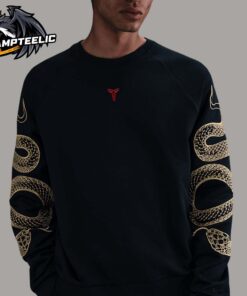 Kobe Bryant Year Of Mamba Lunar New Year 2025 Golden Mamba In Black Unisex Sweater T-Shirt