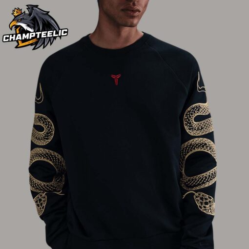 Kobe Bryant Year Of Mamba Lunar New Year 2025 Golden Mamba In Black Unisex Sweater T-Shirt