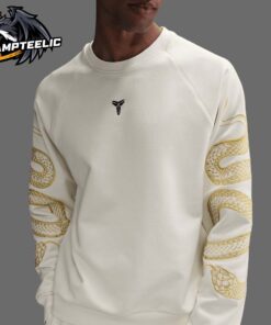 Kobe Bryant Year Of Mamba Lunar New Year 2025 Golden Mamba In White Unisex Sweater T-Shirt