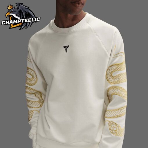 Kobe Bryant Year Of Mamba Lunar New Year 2025 Golden Mamba In White Unisex Sweater T-Shirt