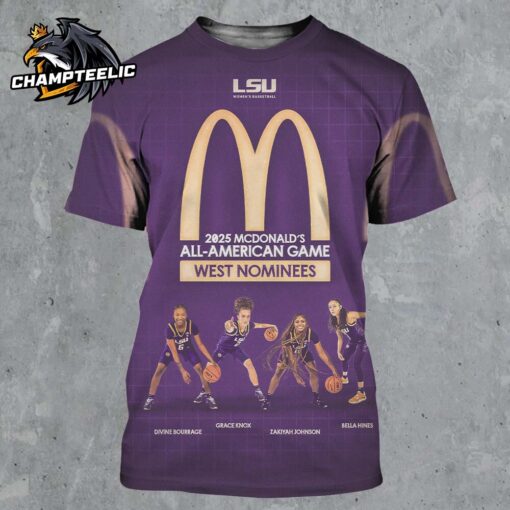 LSU Women’s Basketball 2025 McDonald’s All American Game West Nominees All Over Print Shirt