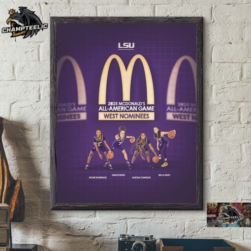 LSU Women’s Basketball 2025 McDonald’s All American Game West Nominees Home Decor Poster Canvas