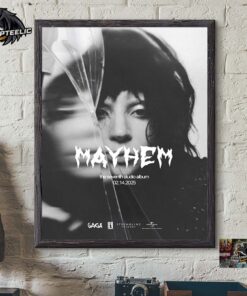 Lady Gaga Mayhem Album The Seventh Studio Album Cover Out On February 14 2025 Home Decor Poster Canvas