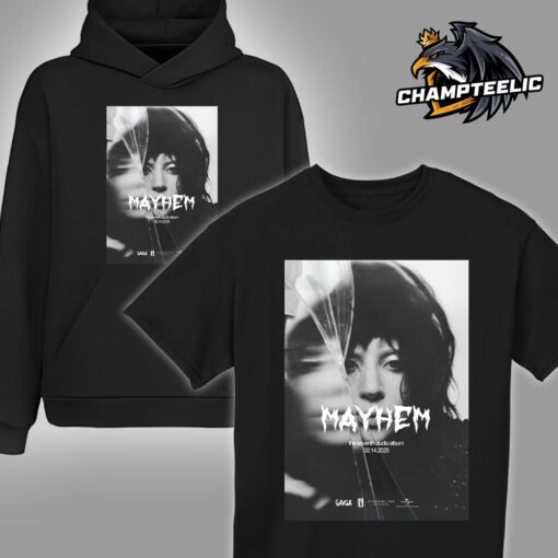 Lady Gaga Mayhem Album The Seventh Studio Album Cover Out On February 14 2025 Unisex T-Shirt Hoodie